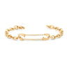 14K Yellow Gold Safety Pin Bracelet - women’s bracelet
