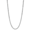 18K White Gold Round Diamond Tennis Necklace - womens