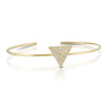 18K Yellow Gold Triangle Bangle - women’s bracelet