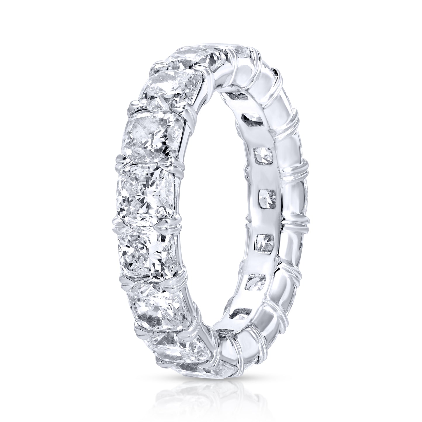 Cushion Cut Diamond Eternity Band Ring