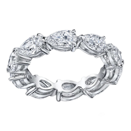Pear Shaped East-West Eternity Band