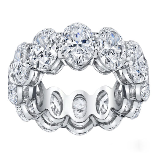 Oval Cut Eternity Band