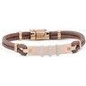 Brown Cable and Diamond Bracelet