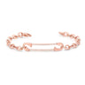 14K Rose Gold Safety Pin Bracelet - women’s bracelet