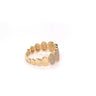 14K Yellow Gold Oval Diamond Pave Ring - women’s ring