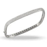 18K White Gold Diamond Bangle - women’s bracelet