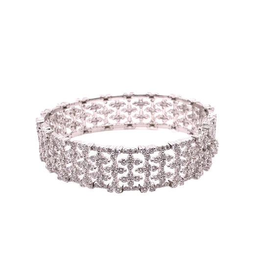 18K White Gold Diamond Bracelet - women’s bracelet