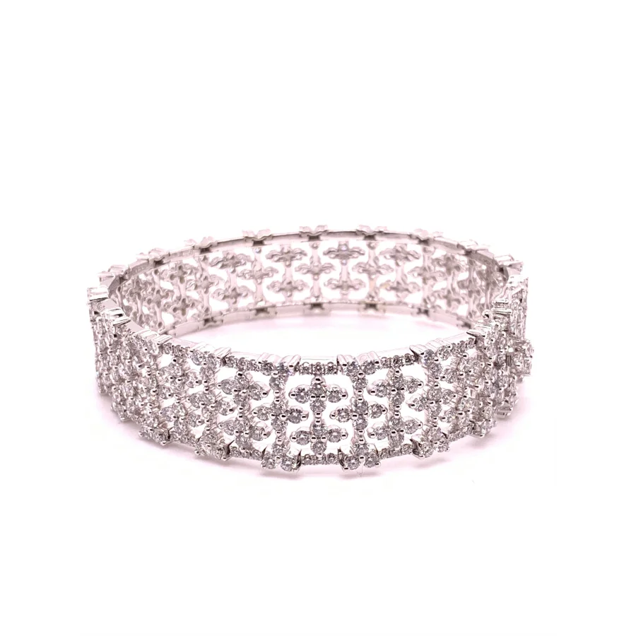 18K White Gold Diamond Bracelet - women’s bracelet
