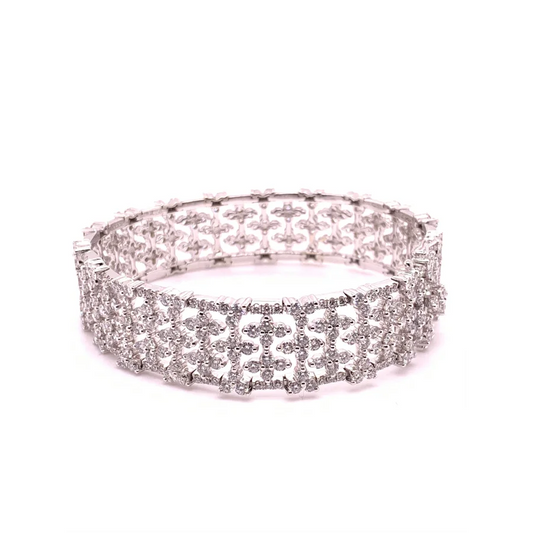 18K White Gold Diamond Bracelet - women’s bracelet