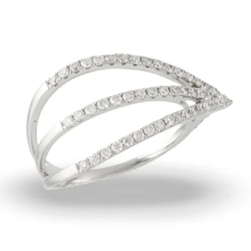 18K White Gold Mini Diamond Ring - women’s ring