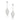 18K White Gold Pave Diamond Drop Earrings - Womens earrings