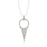 18K White Gold Rotunda Pendant - womens necklace