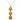 18K Yellow and White Gold Yellow Pave Diamond Necklace -