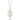18K Yellow Gold Diamond Necklace with Clear Quartz over
