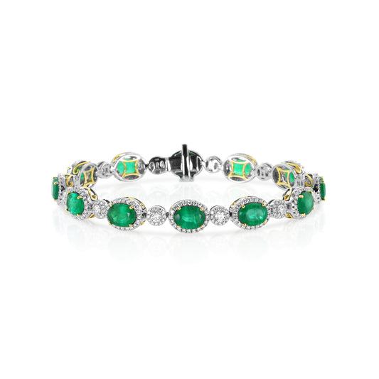 Emerald & Diamond Bracelet