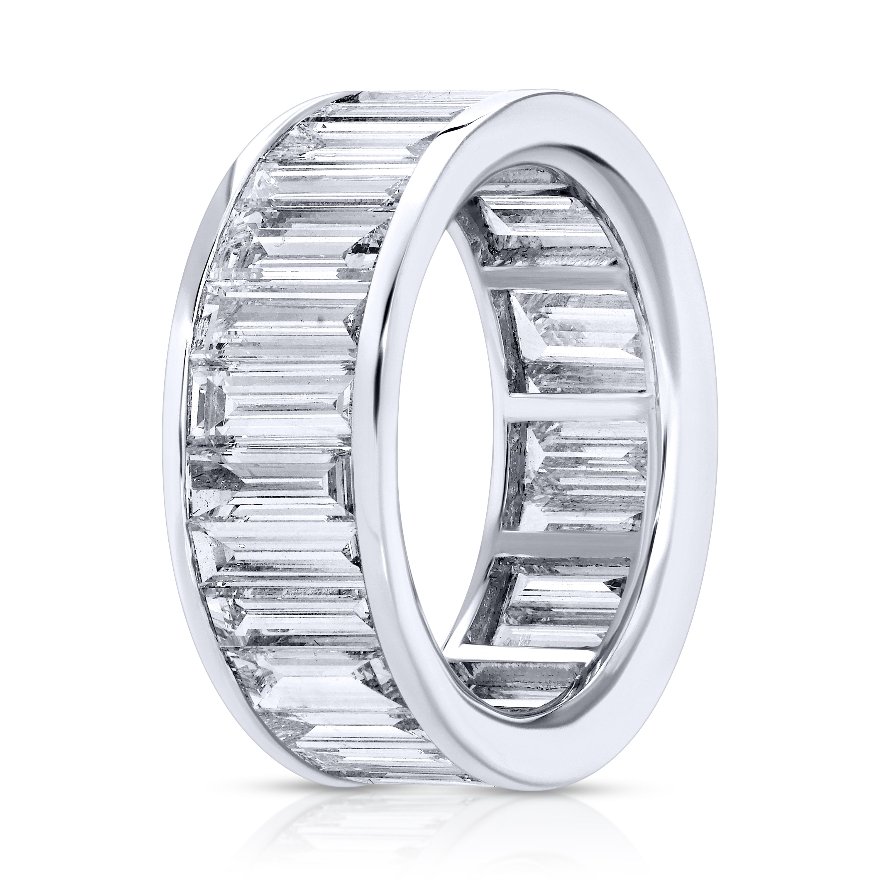 Channel Set Baguette Cut Diamond Eternity Band Ring