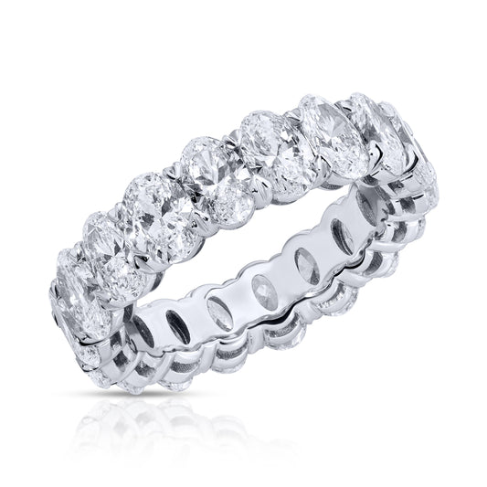 Oval Cut Diamond Eternity Band Ring