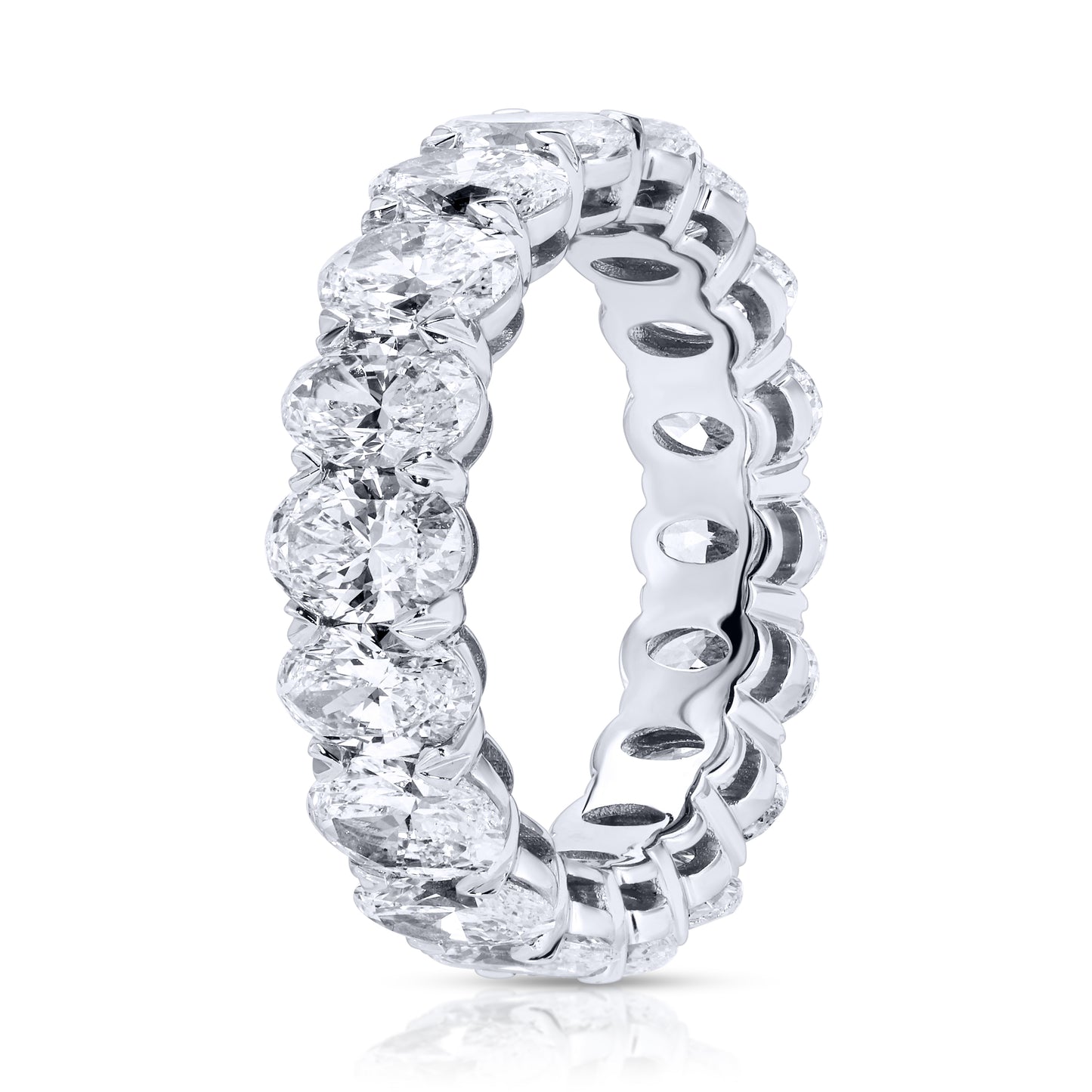 Oval Cut Diamond Eternity Band Ring