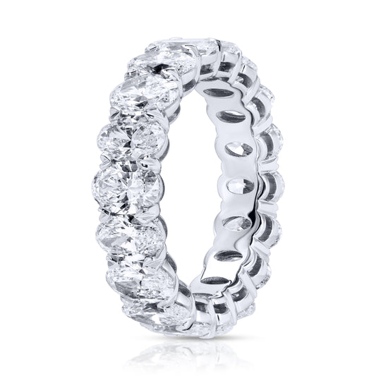 Oval Cut Diamond Eternity Band Ring