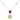 Pear Shape Fancy Yellow Diamond and Pigeon Blood Ruby Pendant