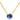 Oval Cut Blue Sapphire and Diamond Pendant on Paperclip Chain