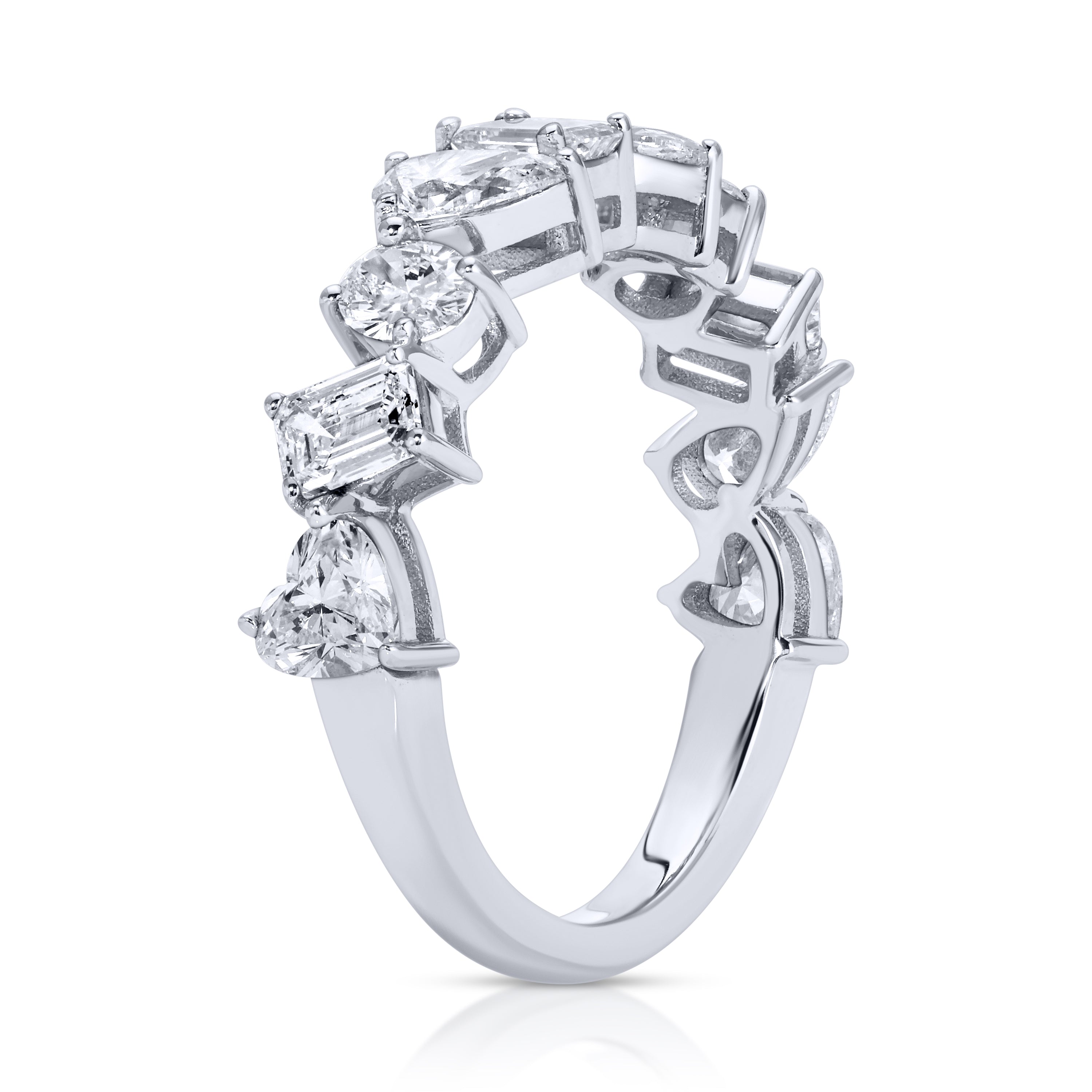 Mix Fancy Shape Diamond Band Ring