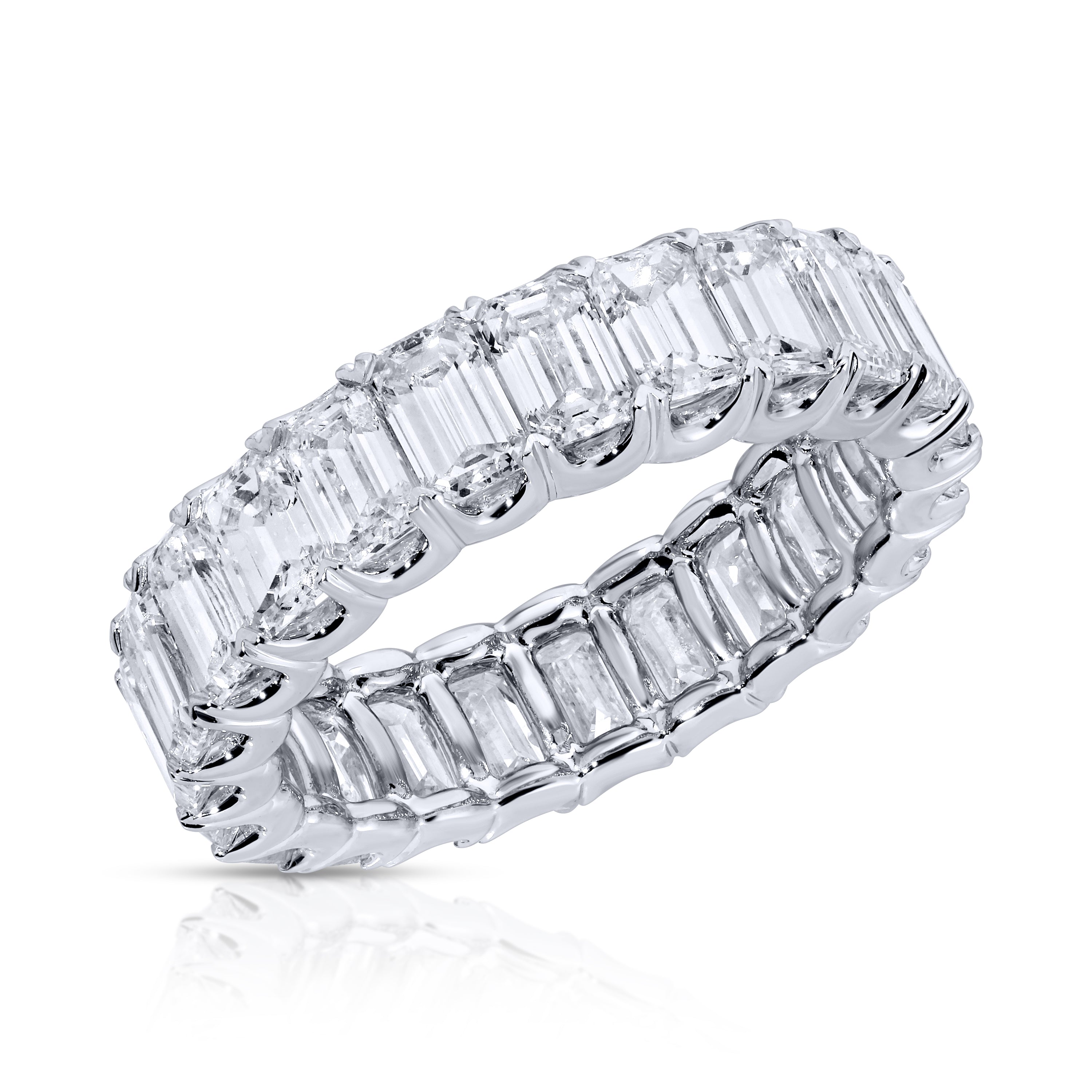 Emerald Cut Diamond Eternity Band Ring