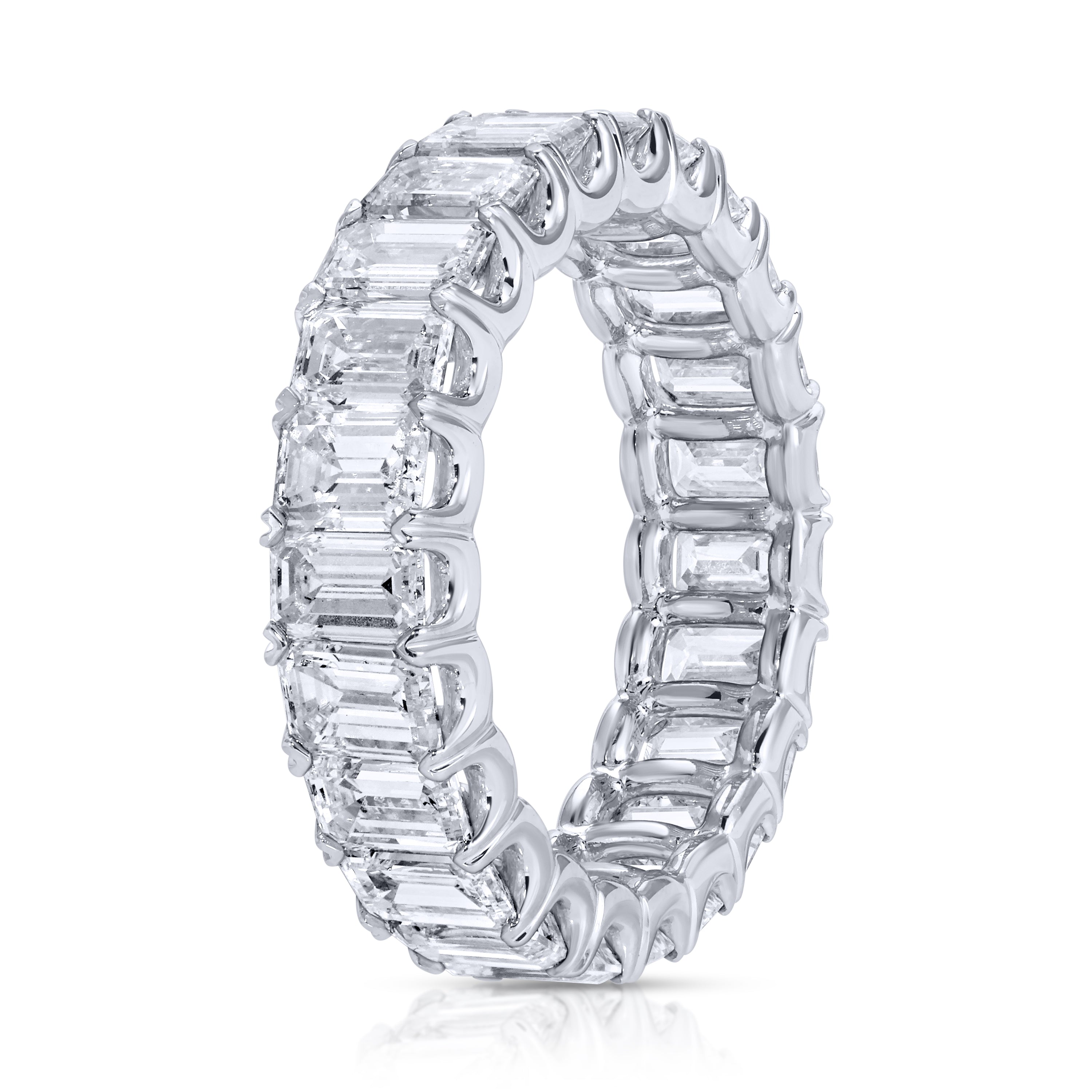 Emerald Cut Diamond Eternity Band Ring