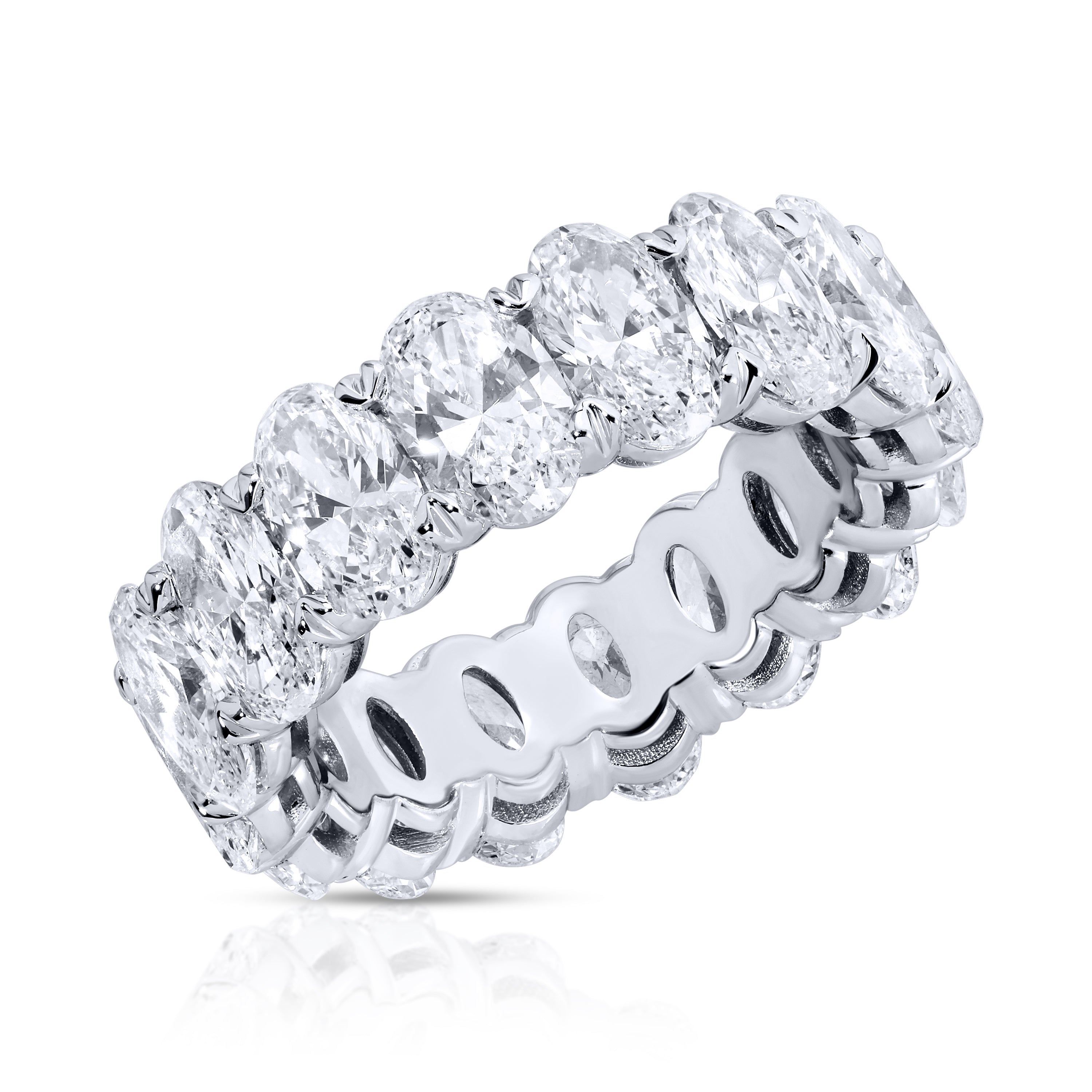 Oval Cut Diamond Eternity Band Ring