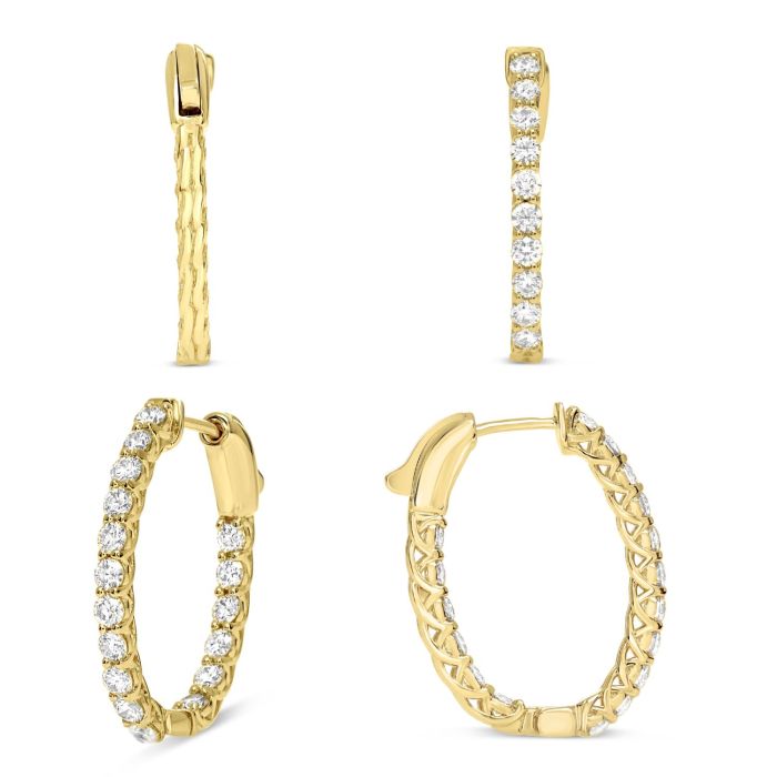 Round Diamond Earring