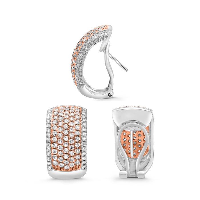 Pink Diamond Earring