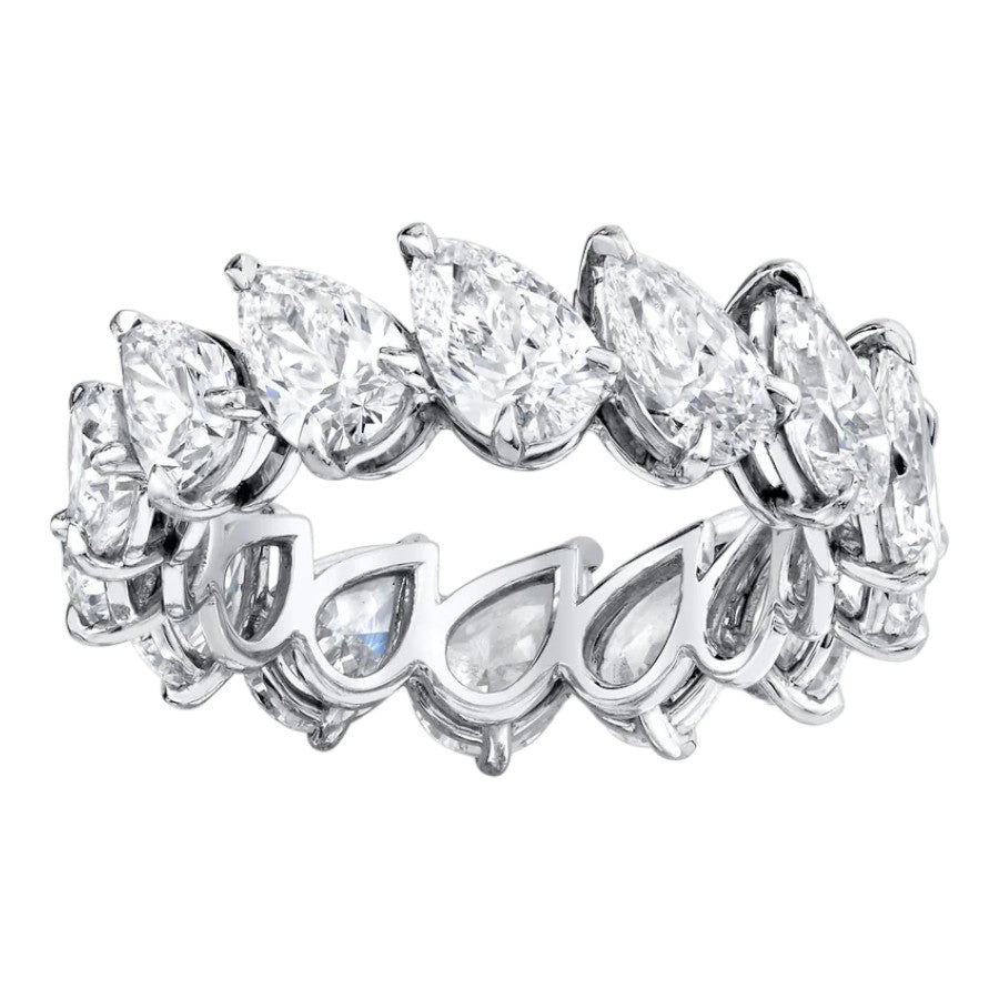 Pear Shape Diamond Eternity Band