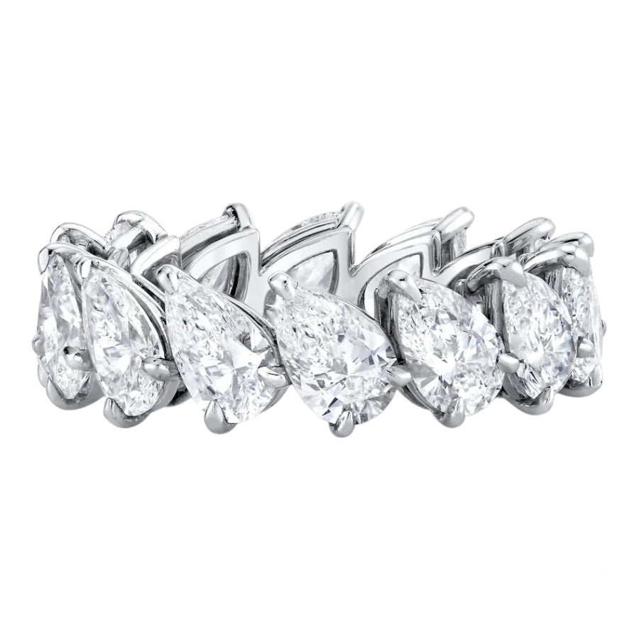 Pear Shape Diamond Eternity Band
