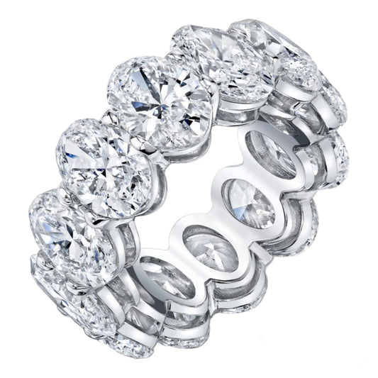 Oval Cut Eternity Band