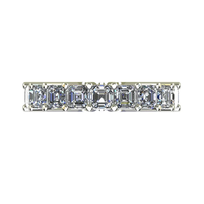 Asscher Cut Diamond Eternity Band - women’s ring