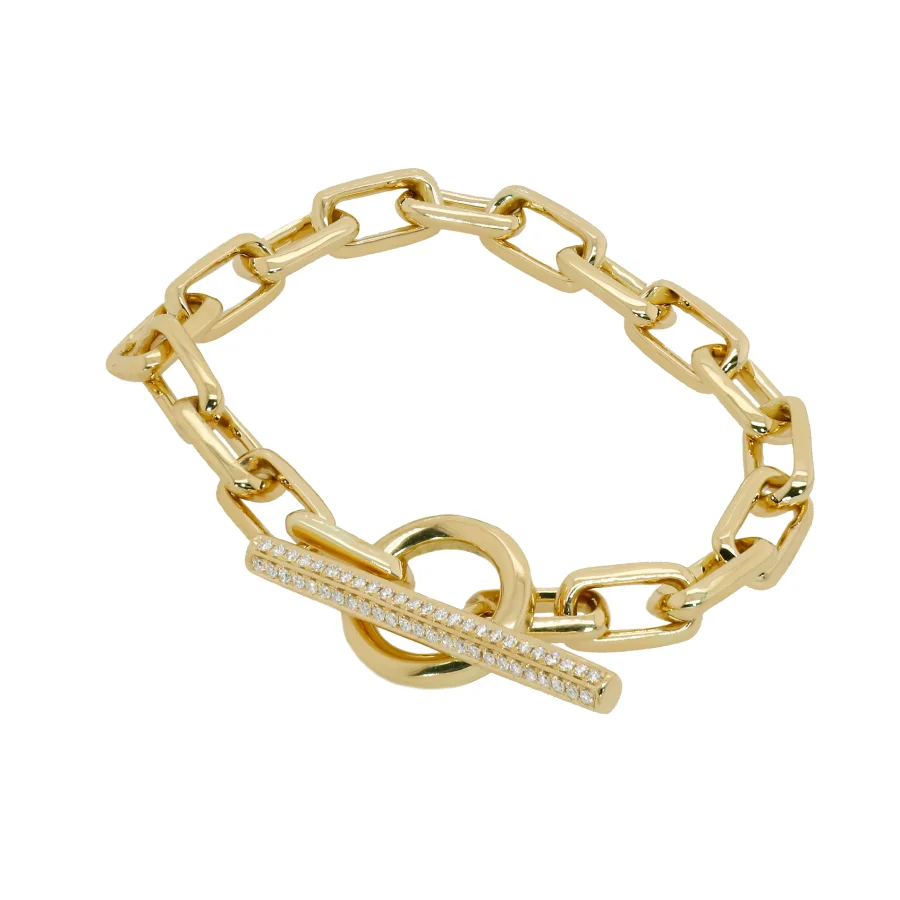 Diamond Toggle Link Bracelet