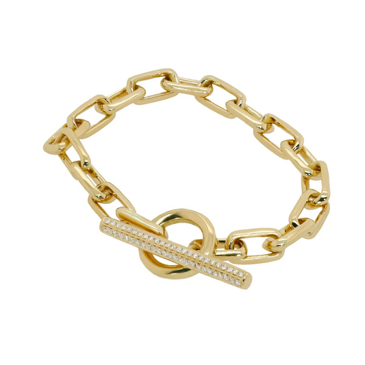 Diamond Toggle Link Bracelet