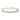 East - West Oval Diamond Cut Bangle in 18K Rose Gold -