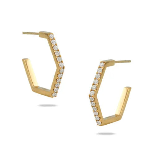 Fibonacci Yellow Gold Earrings - women’s earrings