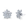 Flower Marquis Diamond Studs - Womens earrings