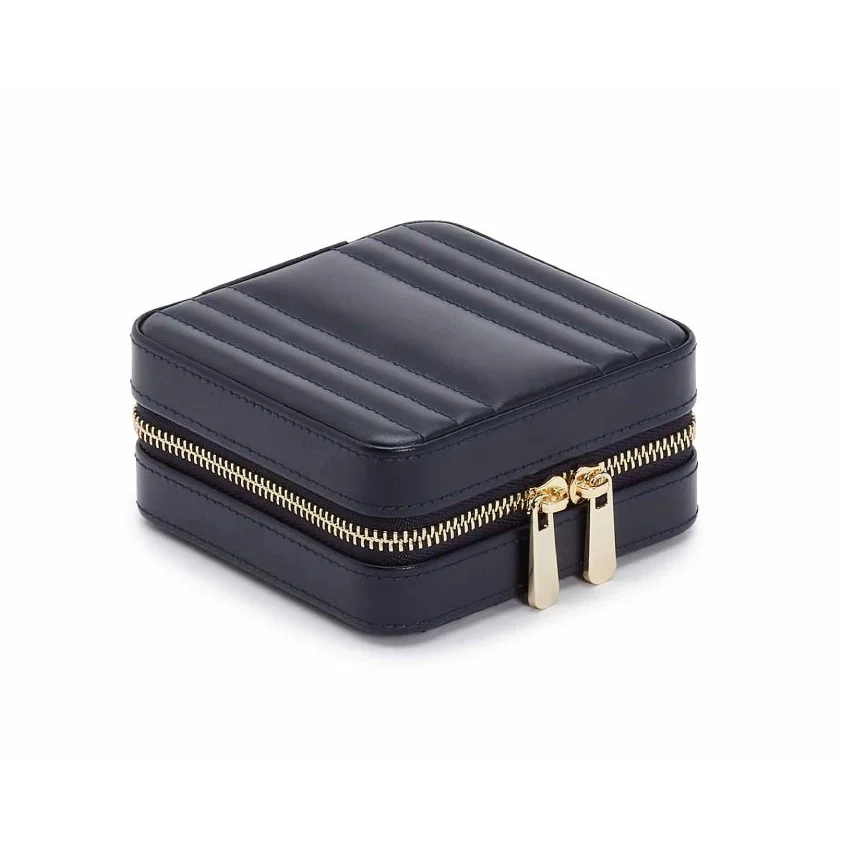 Navy Maria Small Zip Case - Jewelry Case