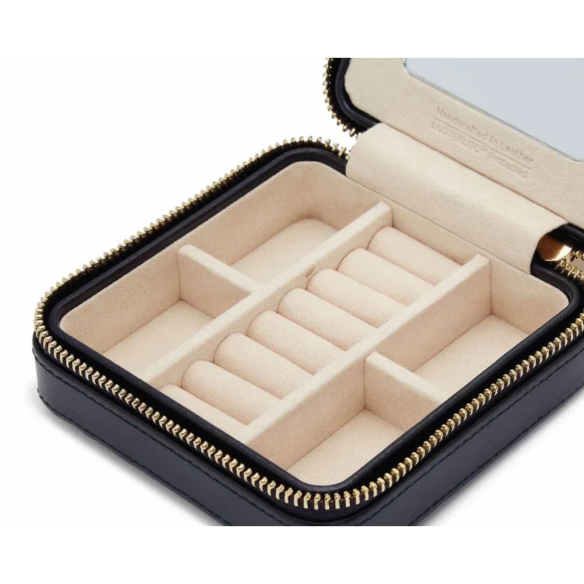Navy Maria Small Zip Case - Jewelry Case