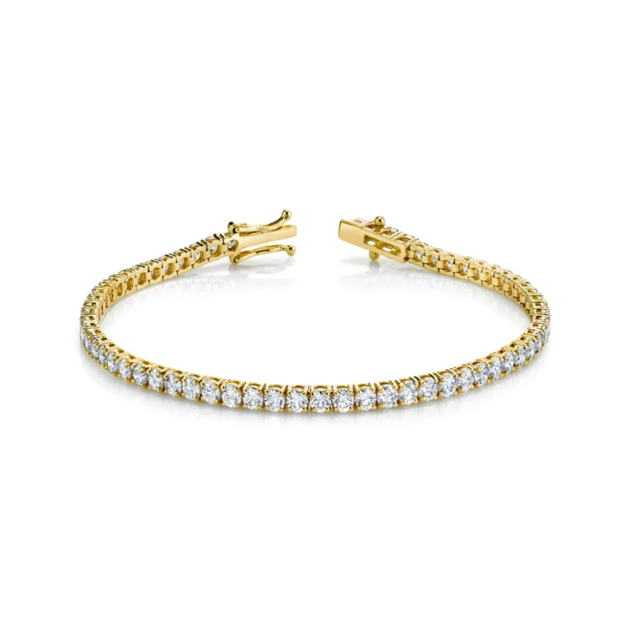 Round Brilliant Straight-line Tennis Bracelet - women’s