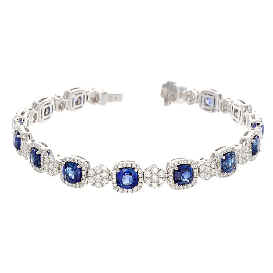 Sapphire and Diamond Bracelet - women’s bracelet