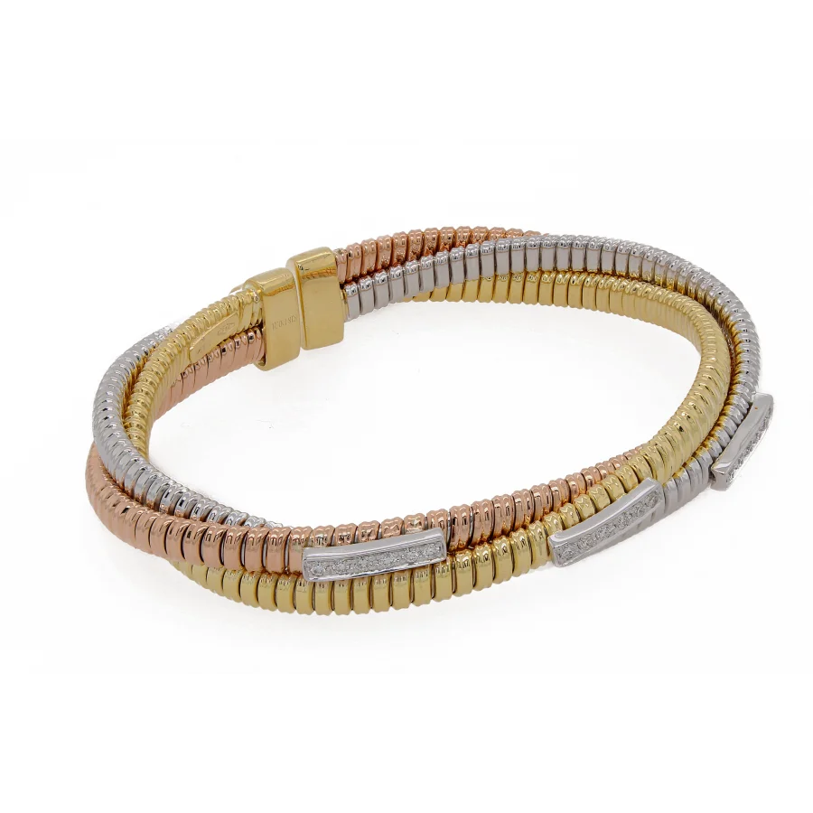 Tri-Color Cord Bangle