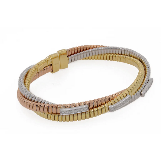 Tri-Color Cord Bangle