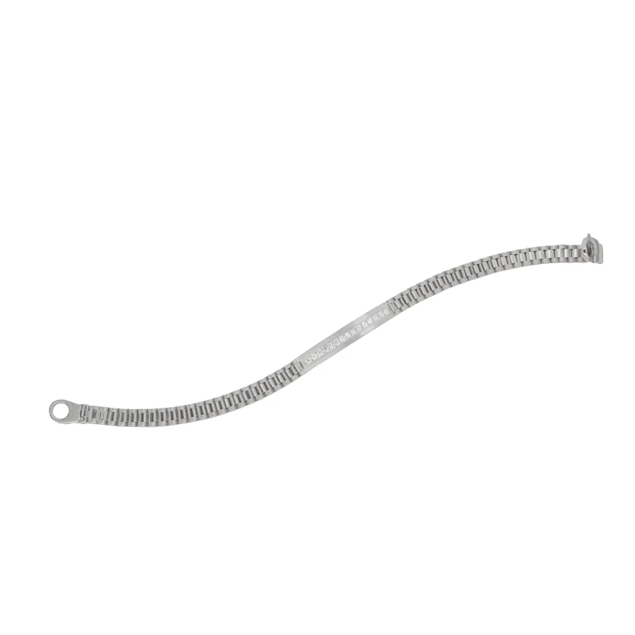 White Gold Channel Set Diamond Link Bracelet