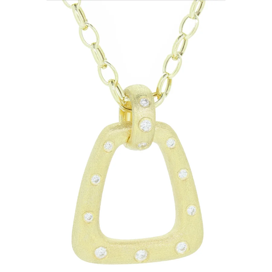 Yellow Gold Geometric Pendant
