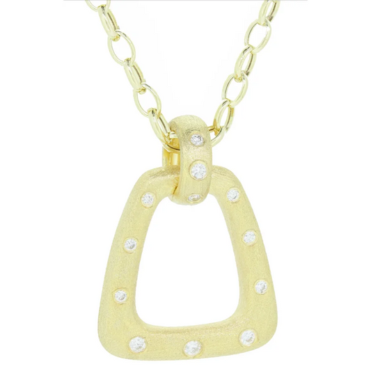 Yellow Gold Geometric Pendant